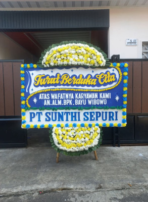 Papan Bunga Duka di Kaserangan